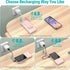 Portable Charger with Built in Cables,10000mAh Slim USB C Power Bank,5 Output 3 Input LED Display High Speed External Battery Pack Travel Phone Ch...