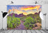 BELECO 7x5ft Fabric National Park Arizona Desert Backdrop Fire-Like Sky Mountain Landscape Green Plants Saguaro Cactus Photography Background West...
