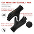 COOLJOB A3 Cut Resistant Fishing Gloves for Men, Touchscreen Safety Work Gloves with Grip Nitrile, Knife Proof Anti-slip Dexterous Rubber Gloves f...