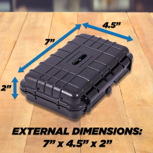 CASEMATIX Hard Shell 35mm Film Case for 35mm and 120 Film - 7" Waterproof & Lightproof Film Holder and Film Roll Container for up to 12 x 35mm Fil...