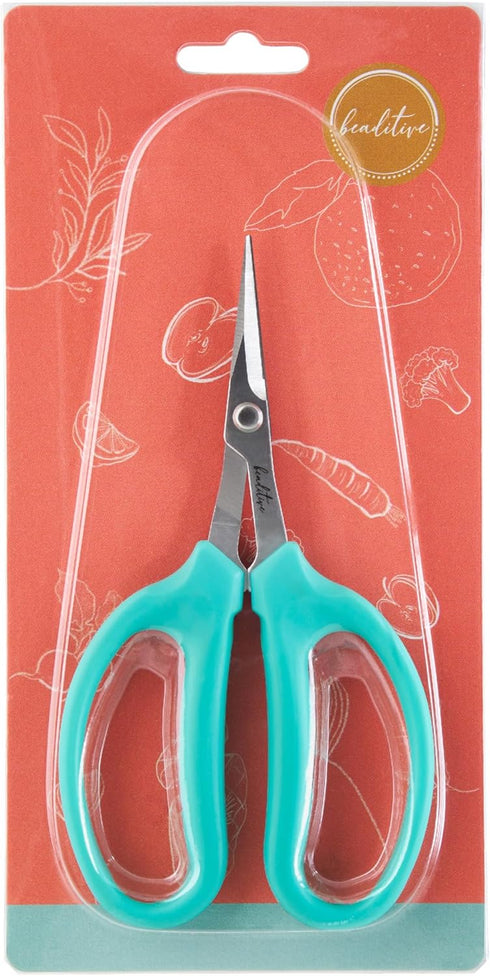Beaditive Culinary Herb Scissors - Compact 6.5-Inch Stainless Steel Kitchen Scissors - Dishwasher Safe - Sharp Tip for Snipping Fresh Herbs...