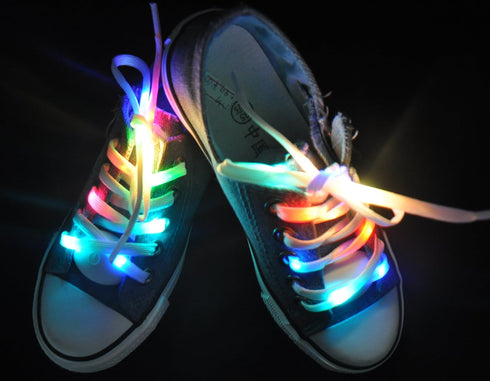 Lystaii LED Light Waterproof Shoelaces Shoestring Battery Powered Flash Lighting the Night for Party Hip-hop Dancing Skating Running Cosplay Decor...