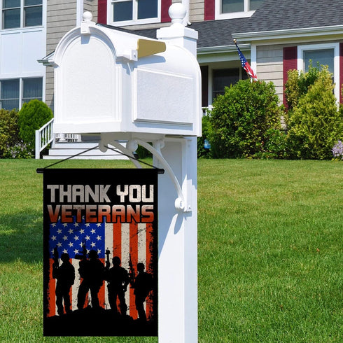 Nepnuser Thank You Veterans Garden Flag Honoring All Who Served Party Decoration American Patriotic Double Sided Yard Outdoor Decor...