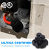 OhLectric Multi Cable Connectors with 2 Port 250 MCM-#6-2 - Dual Entry Splice Electrical Power Connector - Black Insulated Vinyl Coated Wire Conne...