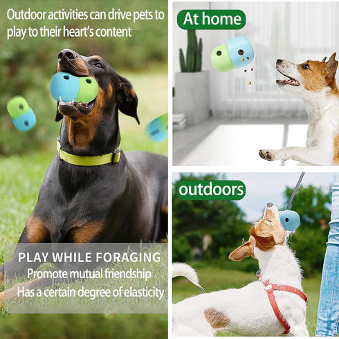 Dog Puzzle Toy Ball Durable Dog Balls for Teeth Cleaning/IQ Training, Dog Enrichment Toys, and Interactive Dog Toys in One .Durable Chewing Ball f...