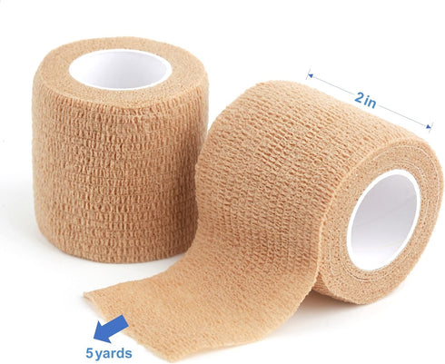 Cohesive Bandage Wrap, Self Adhesive Medical Tape,Vet Wrap, Athletic Elastic Stretch Band, self Adhesive, Flexible, Breathable & idea for Sport In...