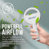 Handheld Bladeless Mini Fan, Portable Hand Fan, Rechargeable Small Pocket Fan, Battery Operated Personal Fan for Indoor Outdoor Travelling (White)...