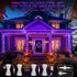 JMEXSUSS Purple Halloween Lights Clear Wire, 66ft 200 LED Purple String Lights Indoor Outdoor Waterproof, Purple Christmas Lights Plug in for Chri...