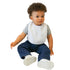 Neat Solutions 2-Ply Knit Terry Solid Color Feeder Bibs in White - 20 Pack...