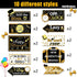 20 Pieces Retirement Party Decorations Happy Retirement banner Sign outdoor Retired Yard Directional Sign Supplies, 10 Styles(Black, Gold, White)...
