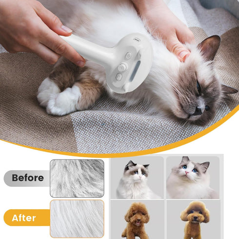 Cat Steam Brush, 4 in 1 Steamy Pet Brush For Cats & Dogs, Spary Cat Brush For Pet Grooming, Cats Dogs Hair Comb With Release Buttom and Water Tank...