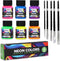 Acrylic Leather Paint for Shoes - 6 Color Leather Paint Kit with 5 Paint Brushes (Deglazer & finisher not Included) - Great Repair Finisher for Sh...