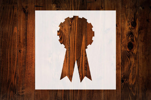 Award Ribbon Style Design Stencil, 4-Inch, Reusable Mylar Cutout, Perfect for Sign Art, Crafts & DIY Projects...