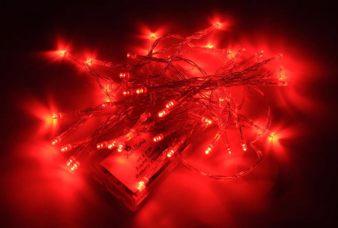 Karlling Battery Operated Fairy Lights, 13ft Durable Short Clear Wire LED Twinkle String Lights for Christmas, Valentine’s Day, Halloween,Weddings...