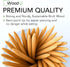 Wooden Candy Apple Sticks 5.5"x3/16" - Disposable 100 Pcs of Cocktail Picks and Toothpicks for Appetizers...