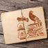 Crow Book Stencils Raven Stencil Feather Pen Magnifying Glass Kerosene Lamp Candle Pattern 11.8×11.8inch with Paint Brush for Wood Furniture Wall ...