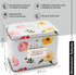 Heart&Berry Recipe Box With Cards And Dividers - Includes 24 4x6 Recipe Cards And 12 Dividers - Recipe Cards And Box Set - Compatible With Standar...