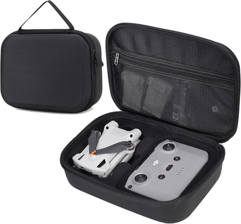 Portable Storage Bag for DJI Mini 3/ Mini 3 Pro (DJI RC/RC-N1 Remote Controller) Waterproof PU Leather Carrying Case for DJI Mini 3/ Mini 3 Pro Dr...