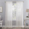 No. 918 Genevieve 2-pack 2-pack Linen Weave Sheer Semi-Sheer Grommet Curtain Panel Pair, 50" x 96", Cream...