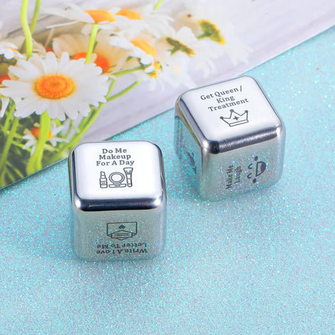 Funny Iron Gifts for 6th Anniversary - 6 Year Wedding for Her Him Date Night Ideas for Couples Food Decision Dice Christmas Birthday Gifts for Boy...