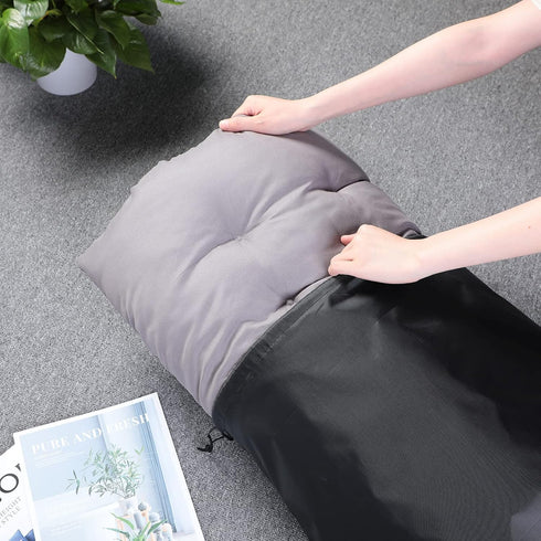 CHENGU Jumbo Rug Storage Bag Fitting Rugs up to 9 x 12 Ft, Protection for Rolled Rug 24 x 130 Inch, Large Nylon Dustproof Drawstring Rug Storage B...