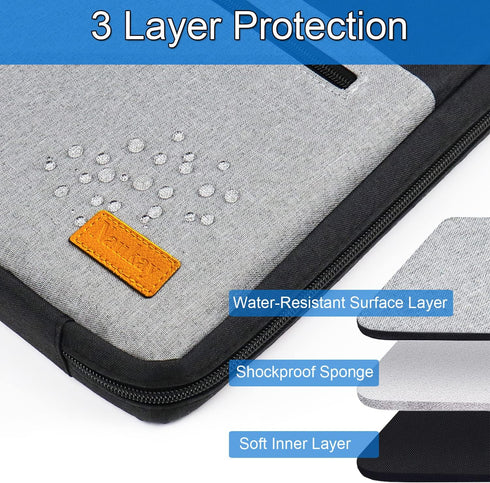 Laptop Case 15.6 Inch, Durable Shockproof Protective Laptop Sleeve, Water Resistant Computer Carrying Bag Briefcase Compatible with 15.6 inch HP, ...
