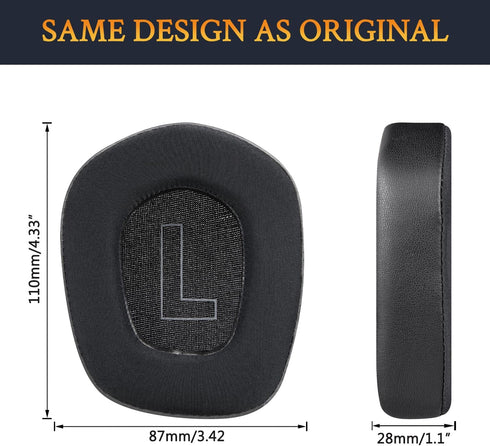 SOULWIT Professional Earpads Replacement for Logitech G733 G535 G335 Lightspeed Wireless Gaming Headset, Ear Pads Cushions with Comfort Noise Isol...