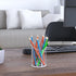Pen Holder for Desk Organizer, Acrylic Makeup Brush Organizer Sanitizer Holder Pen and Pencil Holder for Office, Home, School, Clear...