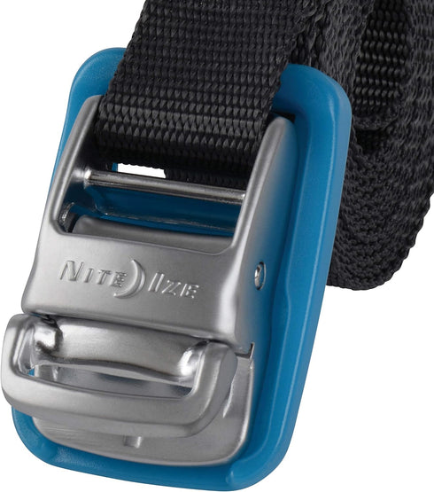 Nite Ize CamJam Tie Down Strap - Tie Down Ratchet Straps - Straps for Trucks & Cars - Tie Downs for Luggage & Gear - 6 ft Strap, Blue (Pack of 2)...