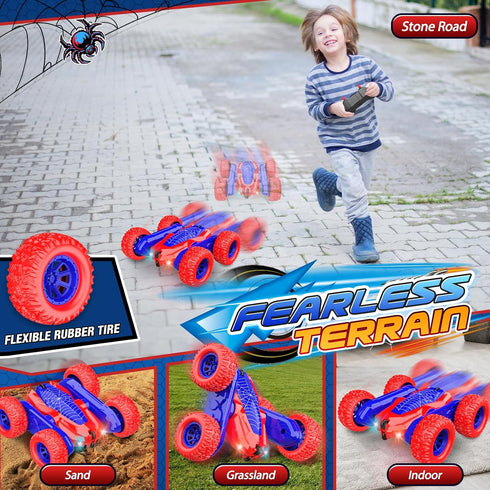 Spider Remote Control Car Gifts: RC Cars Kids Boys Outdoor Toys for 3 4 5 6 7 8-10 Years Old Boy Girl Ages 5-7 8-13 Birthday Gifts Age 6-8 Recharg...