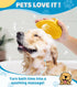 Dog Bath Brush Pet Massage Shampoo Brush Dog Scrubber for Dog Washing Brush Scrubber Pet Bath Massage Brush with Soft Silicone Bristles for Dog Ca...