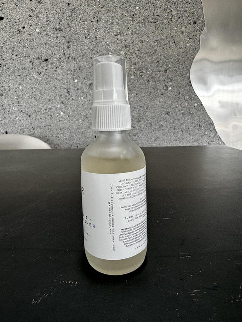 AIIR Amethyst Hair + Energy Refresher - 2 Fl Oz Crystal Infused Room and Hair Mist with Rose Water for Positive Energy Cleansing...