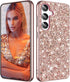 Galaxy A35 Glitter Case for Samsung Galaxy A35 5G Phone Case for Women Girls, Slim Ultra Thin Matte Back Shockproof Protective Cover for Samsung A...
