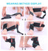 Ankle Brace Support Adjustable Breathable Elastic Nylon Material Fit for Most Size Use for Sports (Blue 1pcs)...