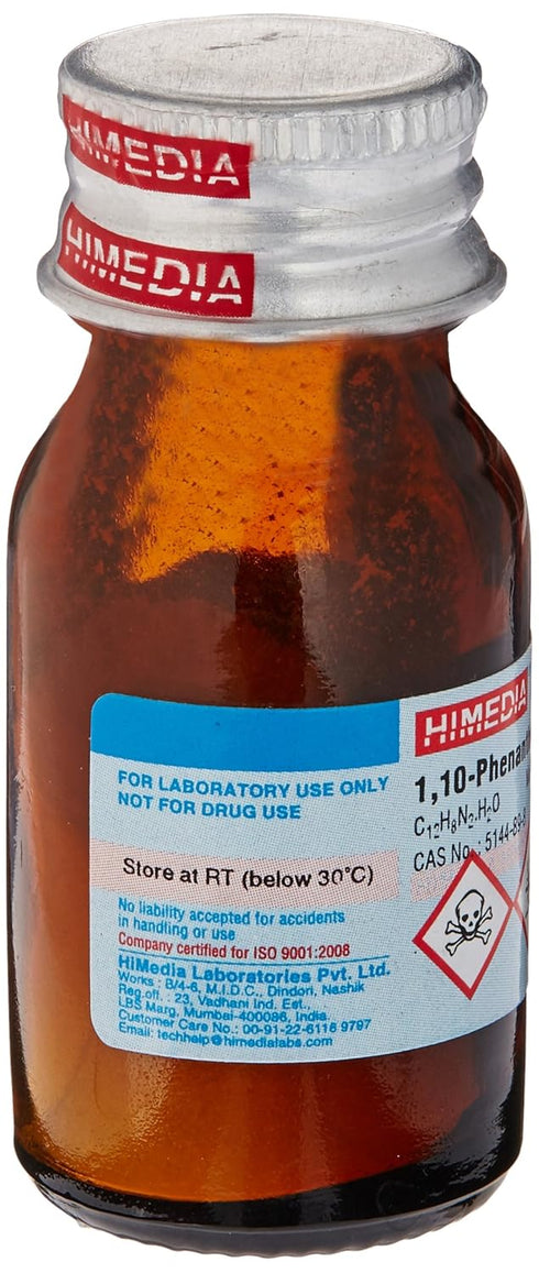 HiMedia GRM1138-5G 1,10-Phenanthroline Monohydrate, Extra Pure, 5 g...
