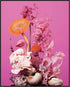 Posterizer 1 pcs-pink funky flowers-hippy girly collage-Abstract & Modern Art-Floral & Botanical Art-Gift for Art Lovers- UNFRAMED Wall Art...