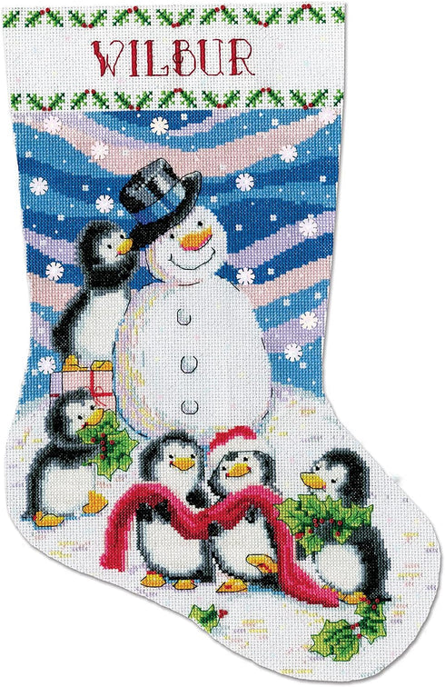 Design Works Crafts Dressing Frosty Counted Cross Stitch Stocking Kit, by The Yard...