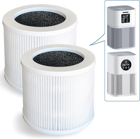 A1 Replacement Filter, Compatible with VEWIOR A1 Air Purifier HQSC-50, HQKJ-80 and AMEIFU AP01W, KOIOS HQKJ-50 Air Purifier, 3-in-1 True HEPA Repl...