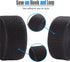 Sew on Hook and Loop Style 3/4 Inch Non-Adhesive Back Nylon Strips Fabric Fastener Non-Adhesive Interlocking Tape Black,12.6 Yard...
