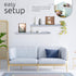 Kiera Grace Floating Shelves for Wall, Engineered Wood Picture Frame Wall Shelves, Easy to Assemble Display Shelves, Ideal for Home Decor, Pack of...