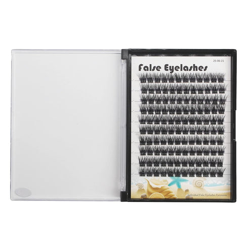 Large Tray- 10-20MM Available 120 Pcs D Curl Cluster Eyelashes Makeup Volume Eye Lashes Extensions Natural Long Wide Stem Individual False Eyelash...