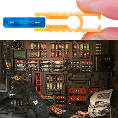 MuHize Mini Fuse Kit - Upgraded Mini Fuses Assortment Kit(2A to 35A) with Fuse Puller Tool, Corrosion-Resistant, Compatible with Cars, Trucks, SUV...