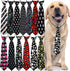 10pcs Skull Large Dog Neck Ties, Festival Dog Ties for Medium Large Dogs, Bulk Handmade Large Dog Collar Grooming Ties, Holiday Skull Pattern Dog ...