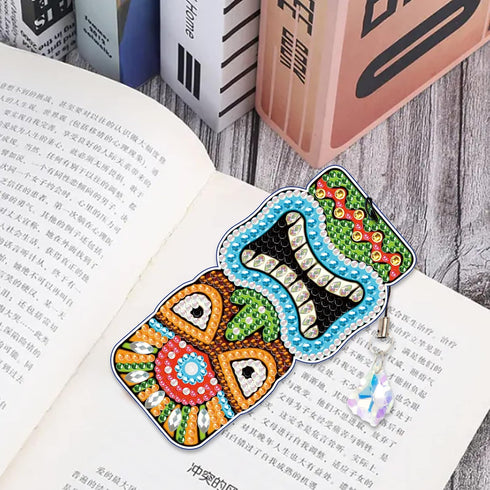 DCIDBEI 6 Pack Diamond Painting Bookmark Gift Collection?DIY Beaded Bookmarks Diamond Painting Tool for Kids Adults Beginner Art Craft Supplies Ll...