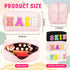 ZAUGONTW 3 Pcs Preppy Makeup Bags, Chenille Letter Bag Patch Makeup Bag, Face Skin Hair Cosmetic Bag with Zipper Patches Makeup Organizer Bag Set ...