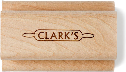 CLARK'S Cutting Board Scrub Brush - for Applying Food Grade Mineral Oil - Food Safe Wood Stain - Ideal for Wooden Butcher Blocks - Bamboo - Cast I...
