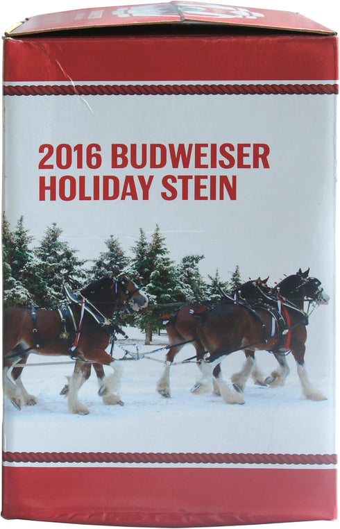Budweiser Boelter Brands Holiday Stein, 31-Ounce, 31 oz, 2016 White...