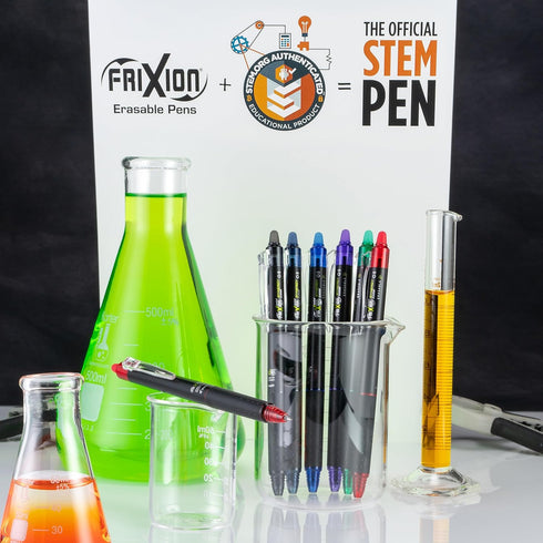 PILOT, FriXion Synergy Clicker Erasable, Refillable, Retractable Gel Ink Pens, Extra Fine Point 0.5 mm, Pack of 12, Purple Ink...
