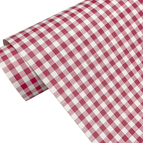 Yifely Red Holiday Gingham Drawer Paper Self-Adhesive Shelf Liner Makeup Cabinet Decor 17.7 Inch by 9.8 Feet...