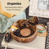 Coconut Bowls and Wooden Spoons Set of 2 – Natural, Hand-Crafted, Vegan-Friendly, Salad, Smoothie or Buddha Bowl and Kitchen Utensils (2 Natural B...